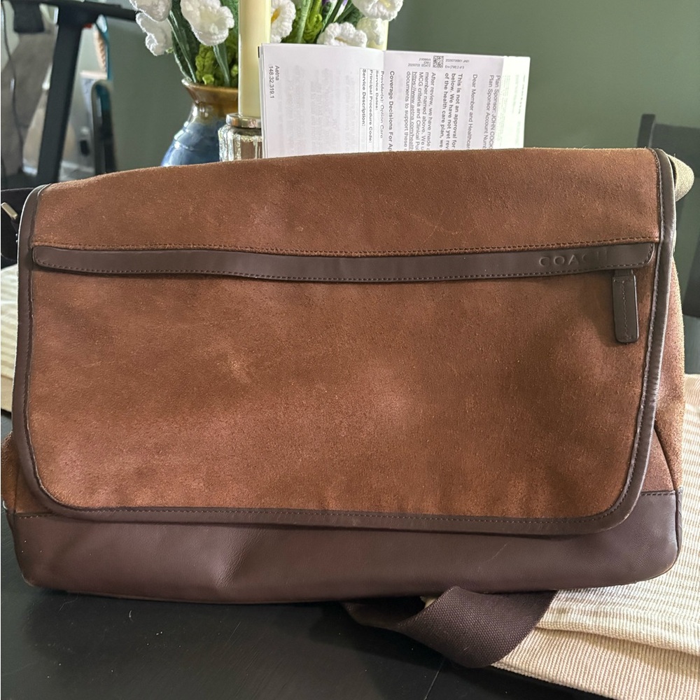 Coach Camden F70924 Brown Leather Messenger Bag